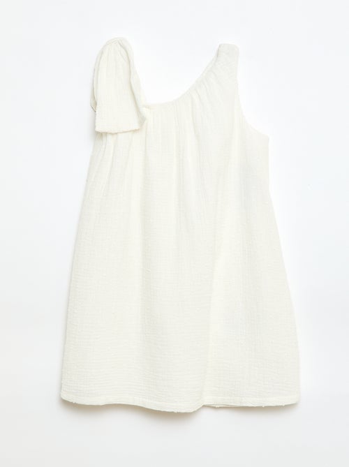 Robe corolle à bretelles unie - Kiabi