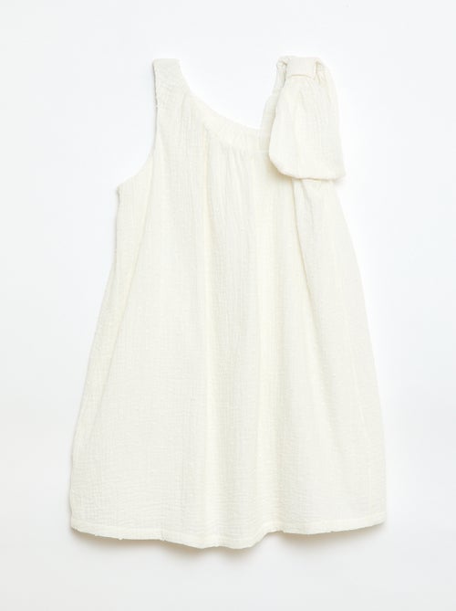 Robe corolle à bretelles unie - Kiabi