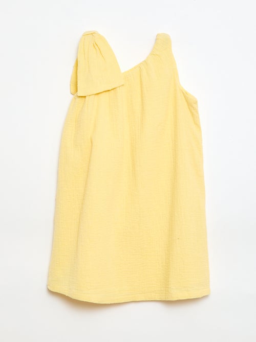 Robe corolle à bretelles unie - Kiabi