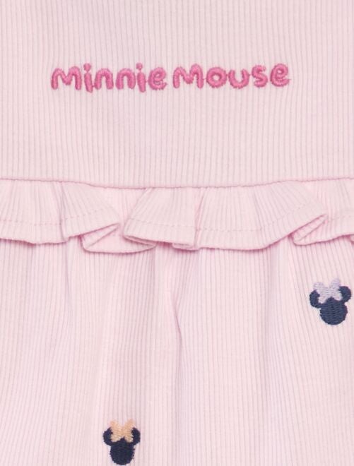 Robe côtelé 'Disney' à fines bretelles 'Minnie' - Kiabi