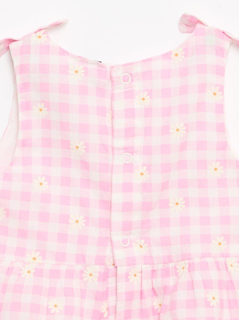 Robe coupe évasée sans manches Rose - Kiabi