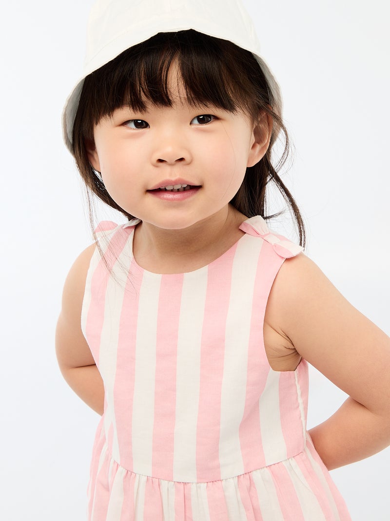Robe coupe évasée sans manches Rose - Kiabi
