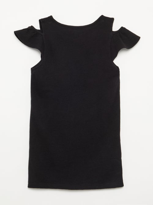 Robe coupe mi-cuisse avec ouvertures aux épaules - Kiabi