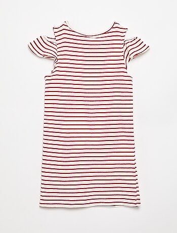 Robe coupe mi-cuisse avec ouvertures aux épaules