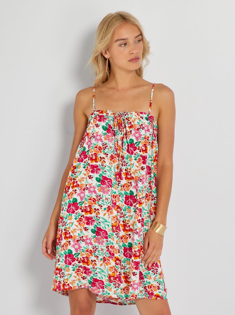 Robe courte à bretelles 'JDY' Rose - Kiabi