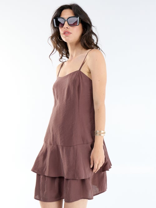 Robe courte à bretelles - Kiabi