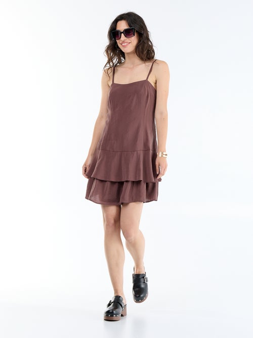 Robe courte à bretelles - Kiabi