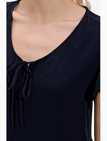 Robe courte à col en v bdart