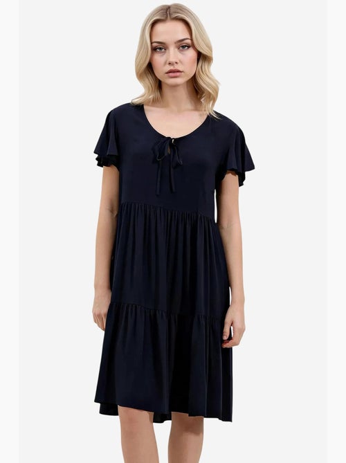 Robe courte à col en v bdart - Kiabi Robe courte à col en v bdart - Kiabi