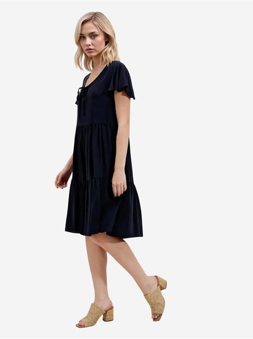 Robe courte à col en v bdart - Kiabi Robe courte à col en v bdart - Kiabi