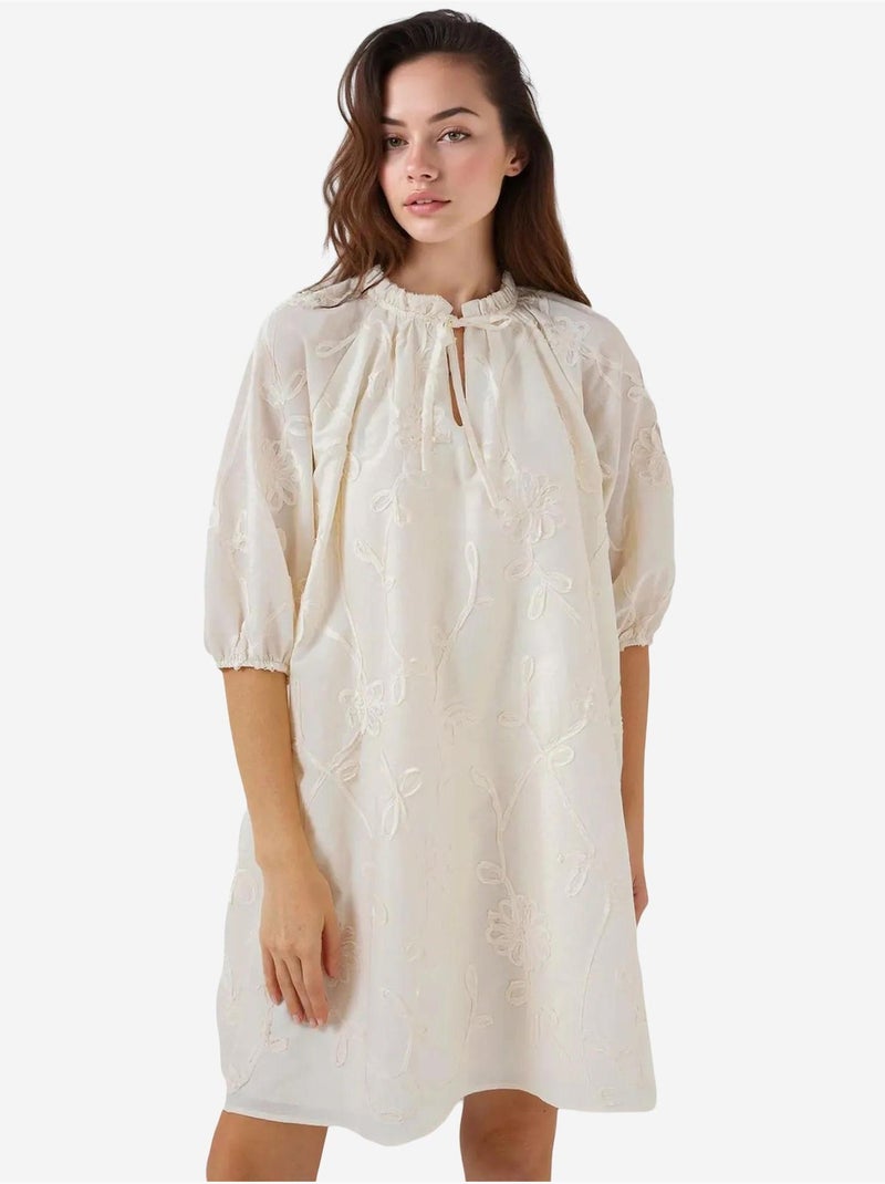 Robe courte à motifs bdart Crème - Kiabi