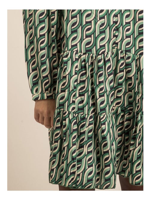 Robe courte à motifs ISCIANE - Kiabi