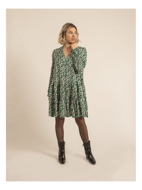 Robe courte à motifs ISCIANE - Kiabi