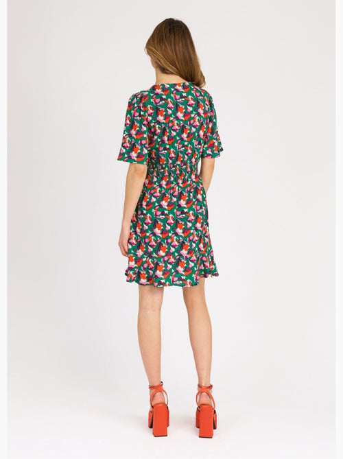 Robe courte à motifs taille élastiquée - AFIBEL - Kiabi Robe courte à motifs taille élastiquée - AFIBEL - Kiabi