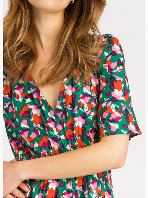 Robe courte à motifs taille élastiquée - AFIBEL - Kiabi Robe courte à motifs taille élastiquée - AFIBEL - Kiabi