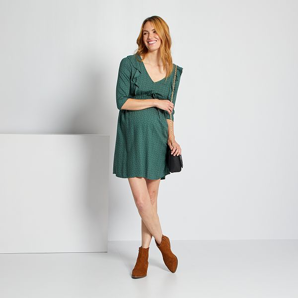 robe kiabi verte