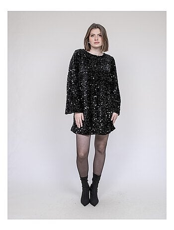 Robe courte à sequins INAZOE