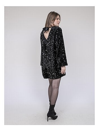 Robe courte à sequins INAZOE