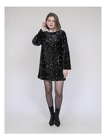 Robe courte à sequins INAZOE