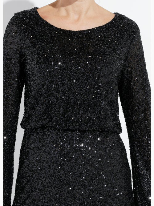 Robe courte à sequins manches évasées - AFIBEL - Kiabi Robe courte à sequins manches évasées - AFIBEL - Kiabi