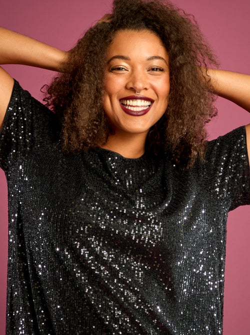 Robe courte à sequins - Kiabi