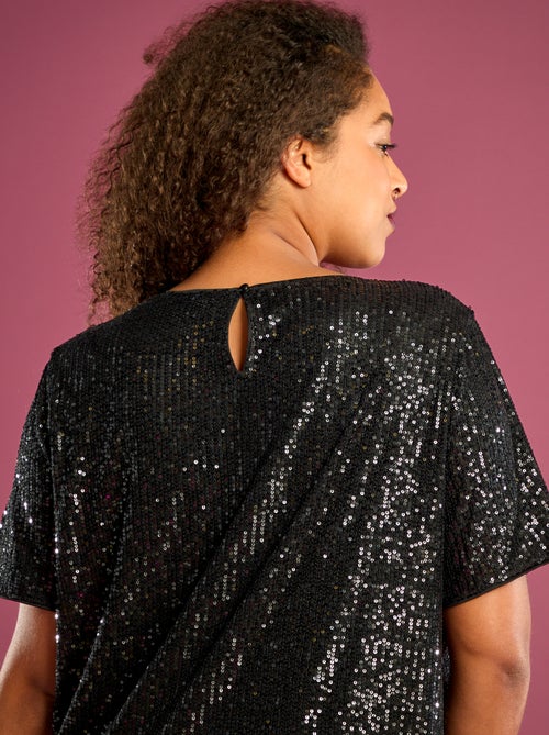 Robe courte à sequins - Kiabi