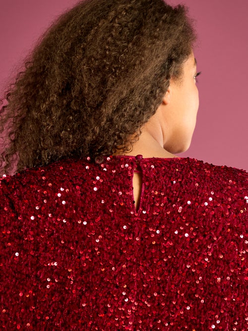Robe courte à sequins - Kiabi