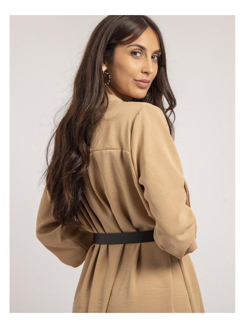 Robe courte ample INAAM Beige - Kiabi