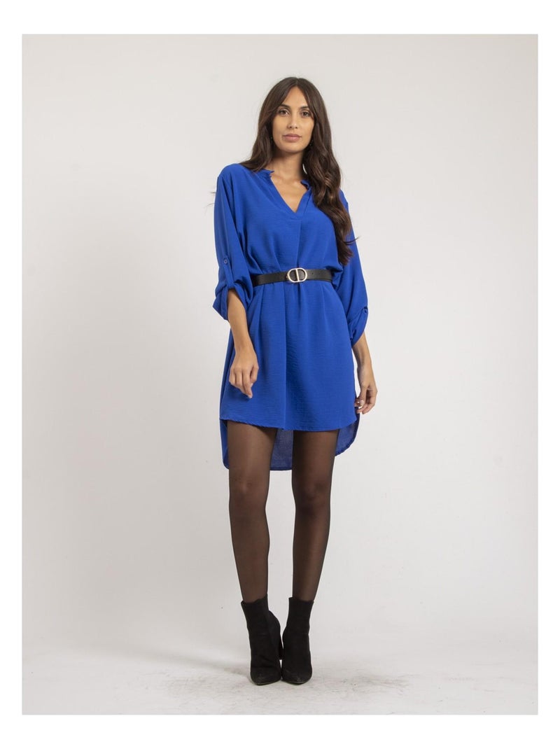 Robe courte ample INAAM Bleu roi - Kiabi