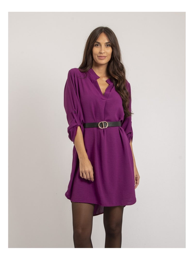 Robe courte ample INAAM Violet - Kiabi