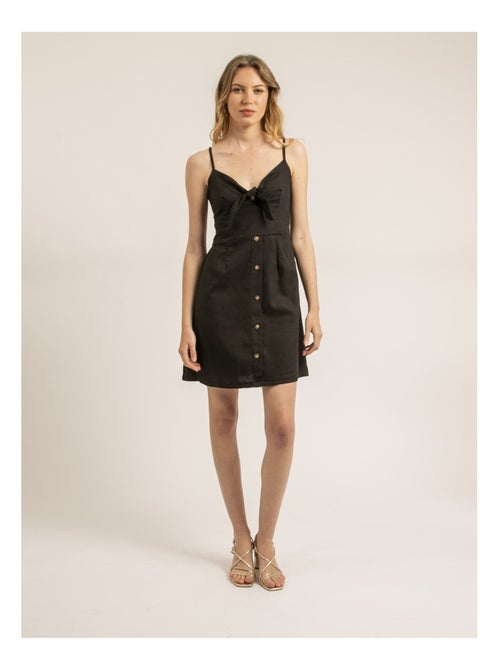 Robe courte avec noeud ICHEKA - Kiabi