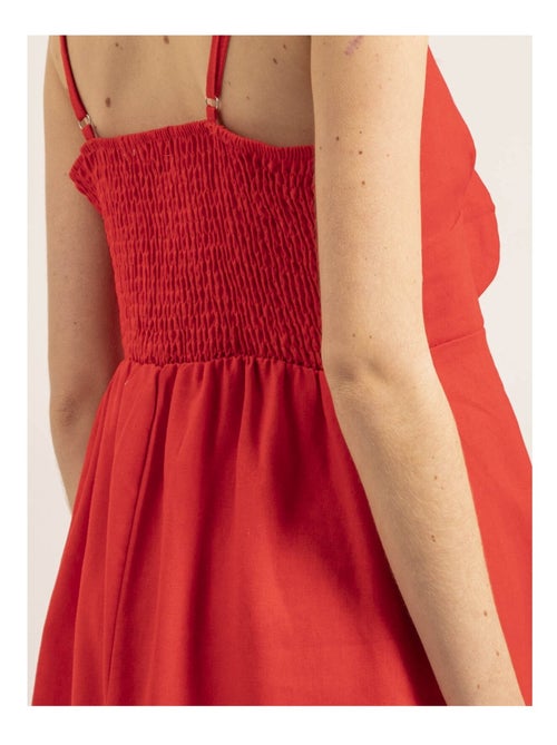 Robe courte avec noeud ICHEKA - Kiabi