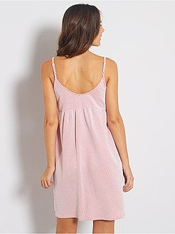 Robe courte avec nœud sur poitrine - Kiabi