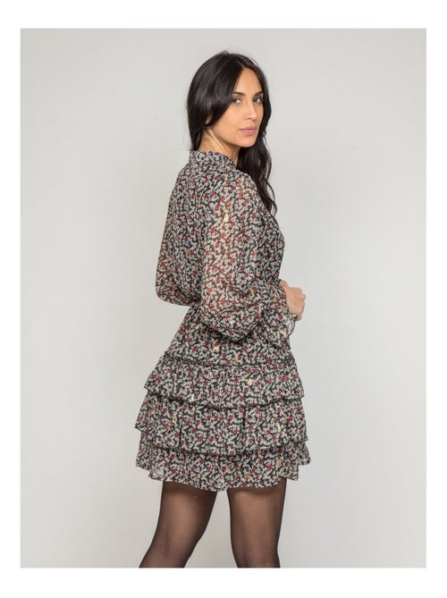 Robe courte avec volants IZZY - Kiabi