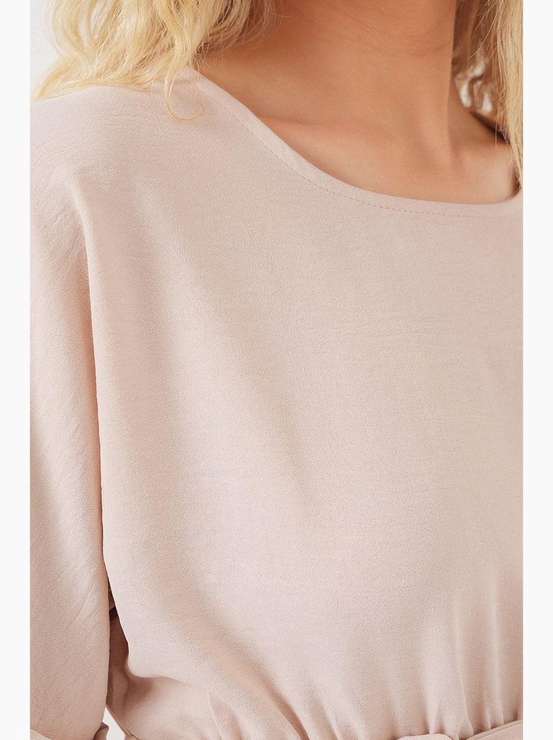 Robe courte ayrobin à manches courtes 2572 bdart Crème - Kiabi