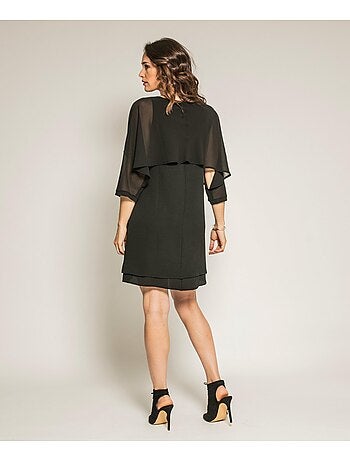 Robe courte bimatière IDALIE