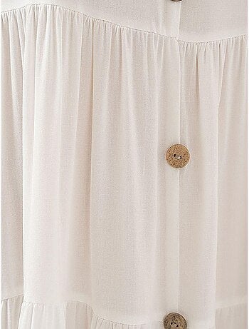 Robe courte boutonnée sans manches bdart