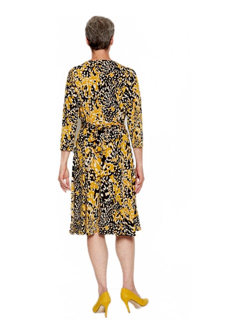 Robe courte cache-coeur en maille - Kiabi