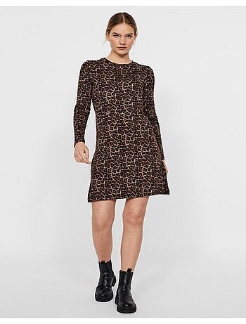 Robe courte, col rond Vero Moda