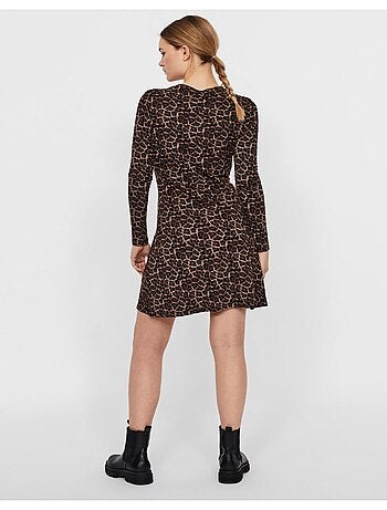 Robe courte, col rond Vero Moda