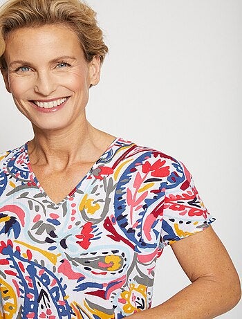 Robe courte coupe droite kimono - AFIBEL