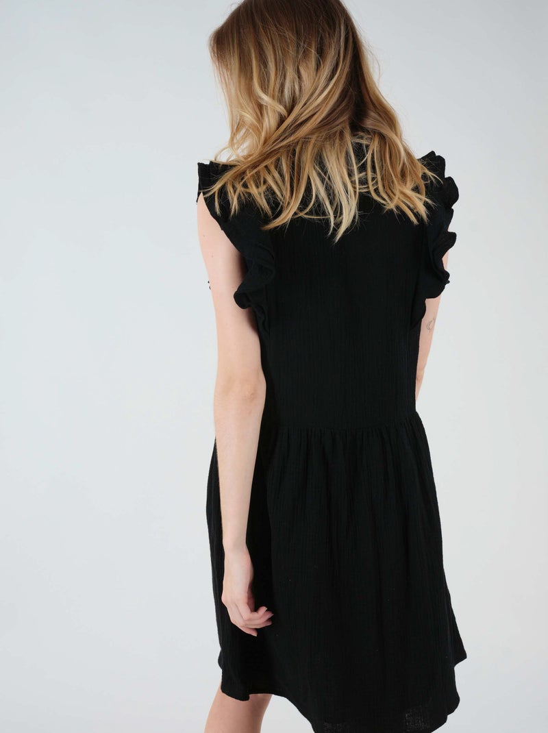 Robe courte 'Deeluxe' Noir - Kiabi