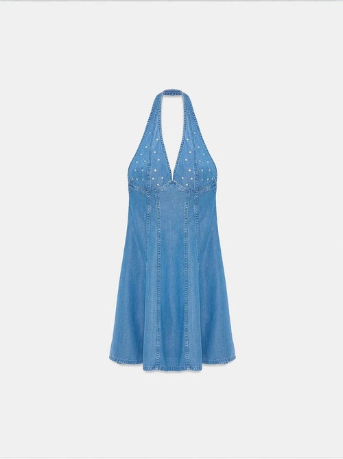Robe courte dos-nu en tencel dilvin - Kiabi Robe courte dos-nu en tencel dilvin - Kiabi