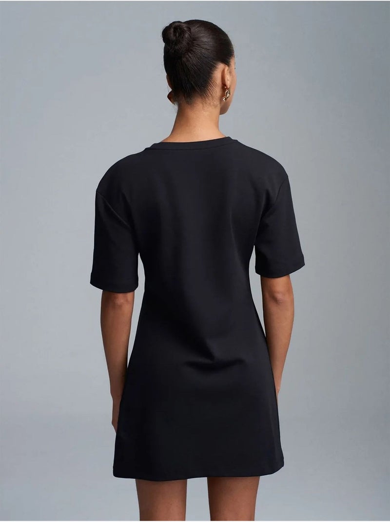 Robe courte droite femme dilvin Noir - Kiabi