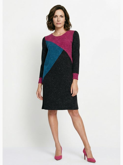 Robe courte droite maille chaude col rond - Afibel - Kiabi