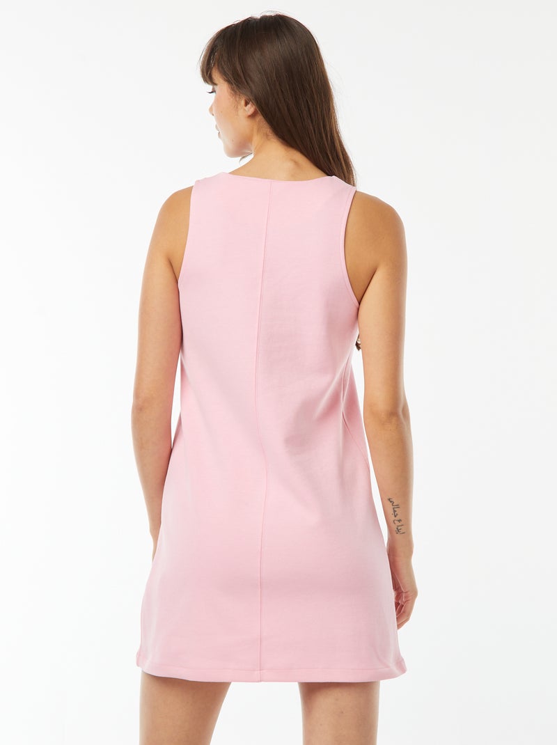 Robe courte droite Rose - Kiabi