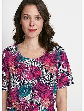 Robe courte droite taille élastiquée - Afibel