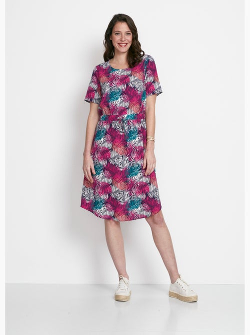Robe courte droite taille élastiquée - Afibel - Kiabi