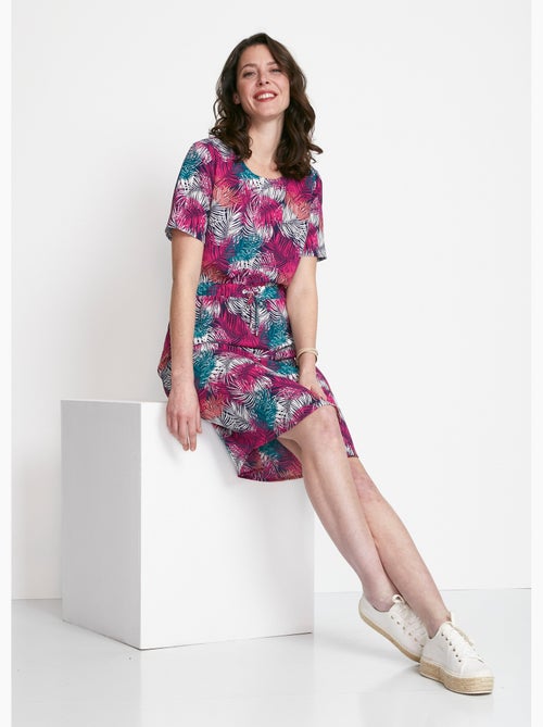 Robe courte droite taille élastiquée - Afibel - Kiabi