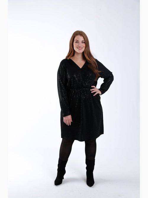 Robe courte effet scintillant PAPRIKA - Kiabi